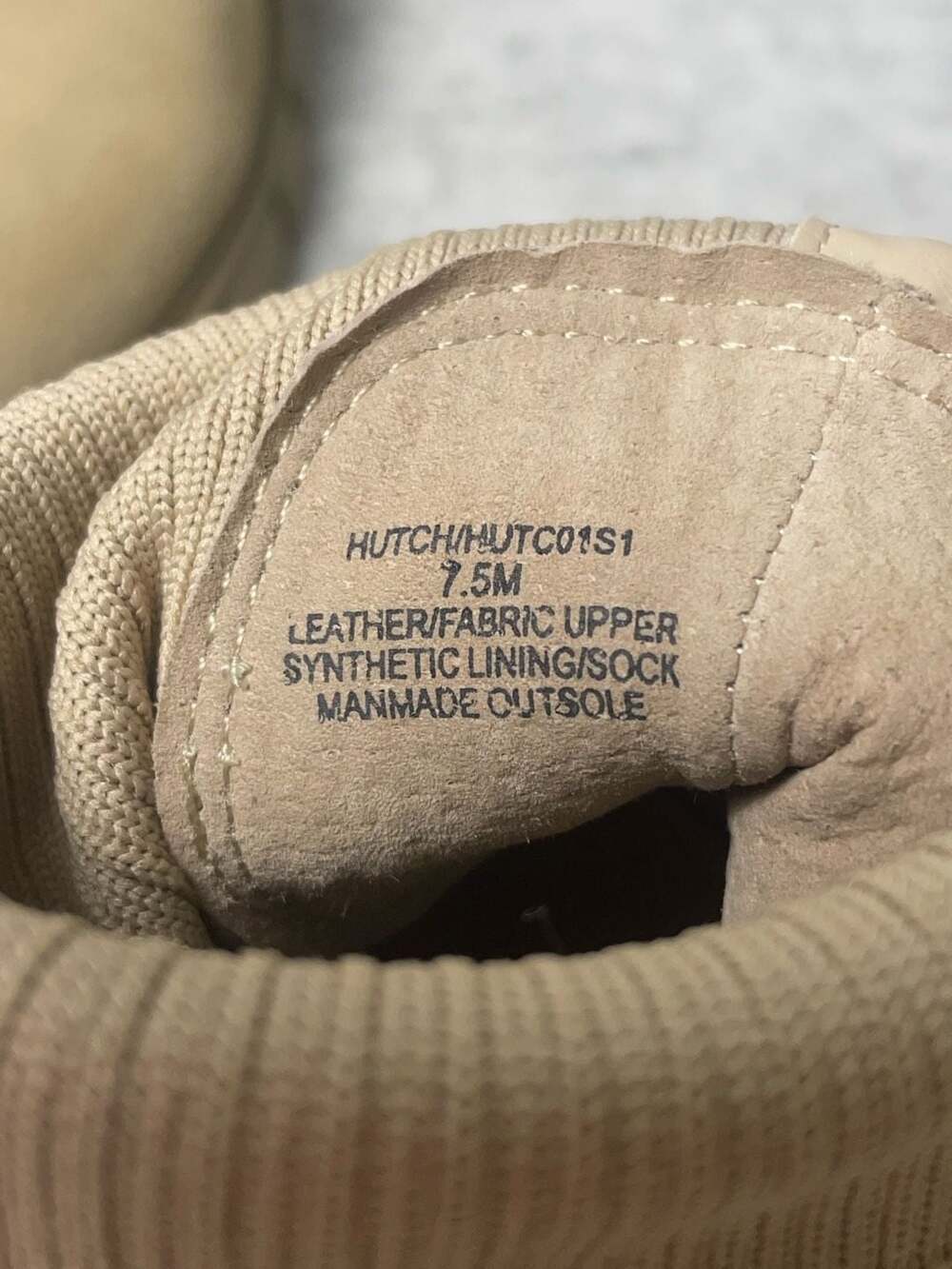 Size 7.5 Steve Madden Tan Suede Lug Sole Chelsea Ankle Boots - Picture 11 of 12